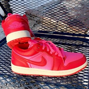 Air Jordan 1 Low Red Pink Women’s Size 8 Nike Jordans